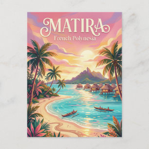 Carte Postale Plage de Matira Polynésie française