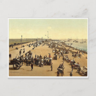Carte Postale Plage de mer du sud, Angleterre rare Photochrom