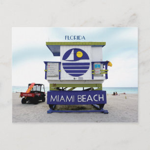 Carte Postale Plage de Miami Floride #02