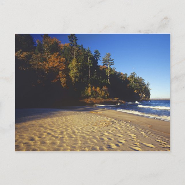 Carte Postale Plage de Miners à Pictured Rocks National (Devant)