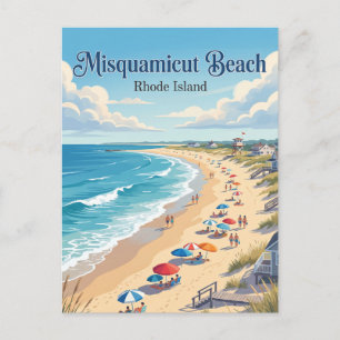 Carte Postale Plage de Misquamicut Rhode Island
