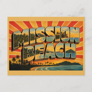 Carte Postale Plage de Mission Beach Queensland Australie côte t