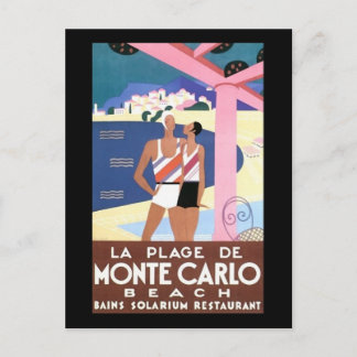 Carte Postale Plage de Monte Carlo