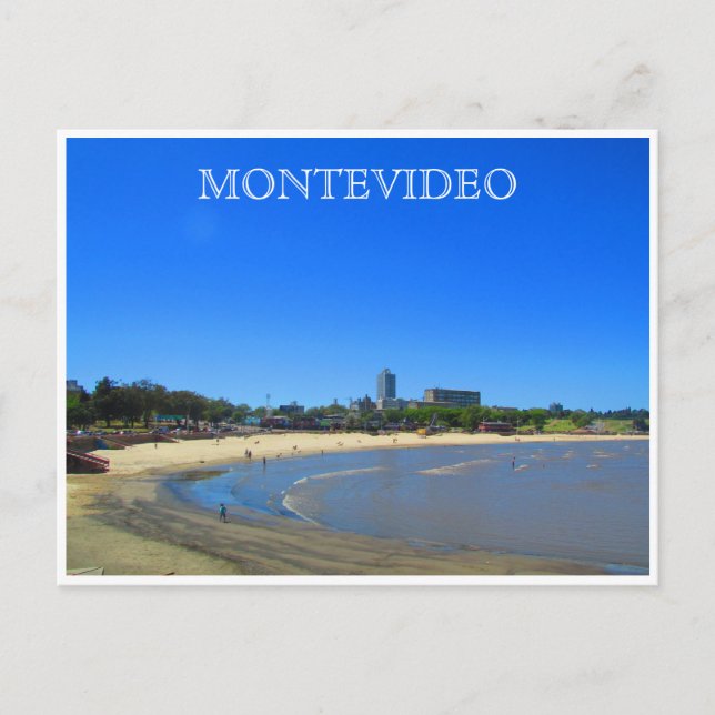 Carte Postale plage de montevideo (Devant)