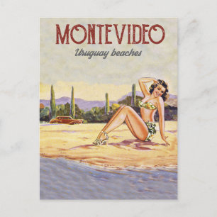 Carte Postale Plage de Montevideo, Uruguay
