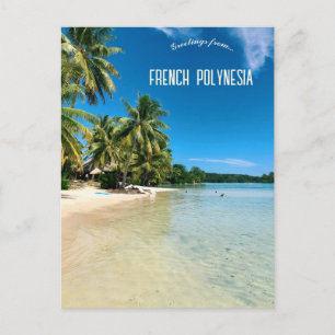 Carte Postale Plage de Mo'orea Polynésie française