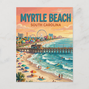 Carte Postale Plage de Myrtle