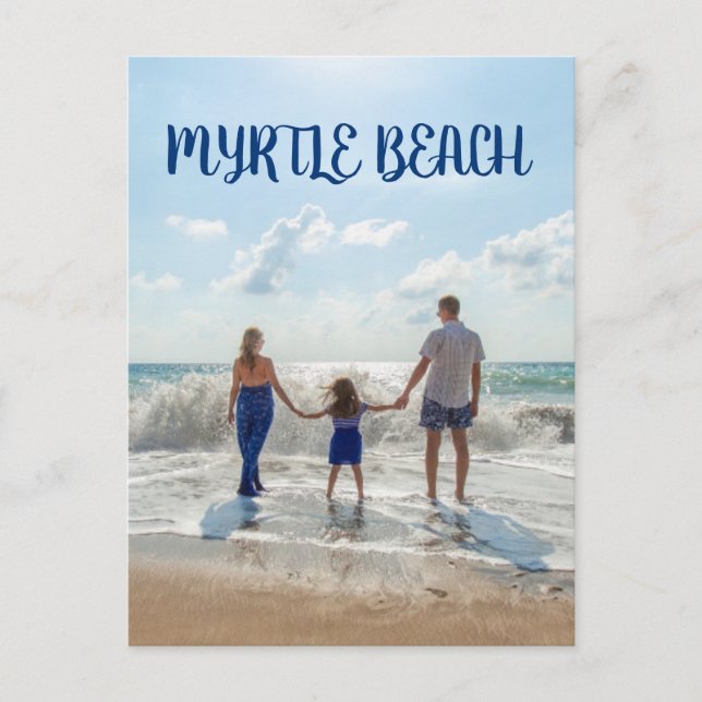Carte Postale Plage de Myrtle Beach Souvenir Sable et Surf avec  (Devant)
