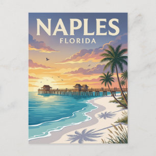 Carte Postale Plage de Naples Floride