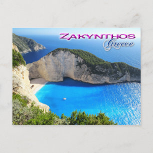 Carte Postale Plage de Navagio, Zakynthos, Grèce