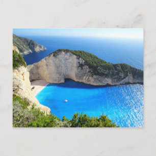 Carte Postale Plage de Navagio, Zakynthos, Grèce