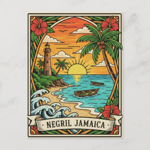 Carte Postale Plage de Negril Jamaïque
