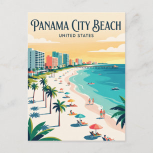 Carte Postale Plage de Panama City Floride