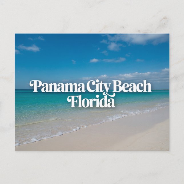 Carte Postale Plage de Panama City Floride golfe du Mexique (Devant)