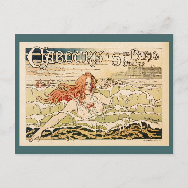 Carte Postale Plage de Paris Basin vintage (Devant)