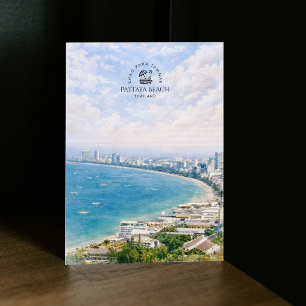 Carte Postale Plage de Pattaya, Khao Phra Tamnak, Thaïlande Si