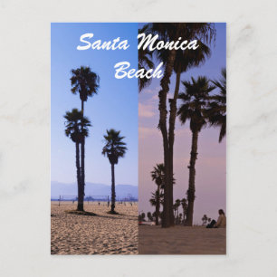 Carte Postale Plage de père Noël Monica