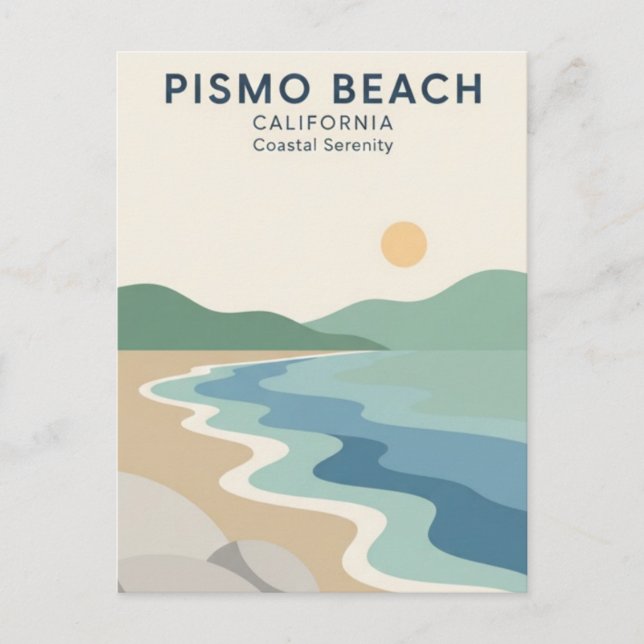 Carte Postale Plage de Pismo Californie (Devant)