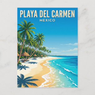 Carte Postale Plage de Playa del Carmen au Mexique