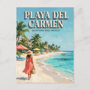 Carte Postale Plage de Playa del Carmen au Mexique