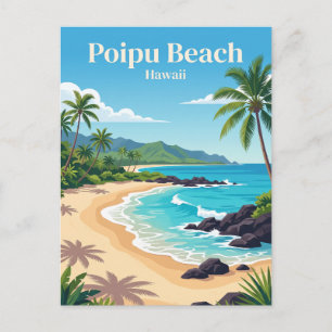 Carte Postale Plage de Poipu Hawaii