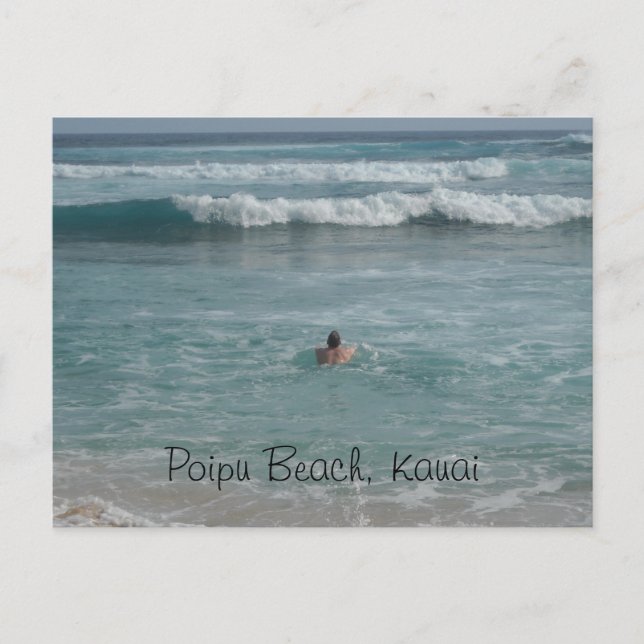 Carte Postale Plage de Poipu Kauai (Devant)