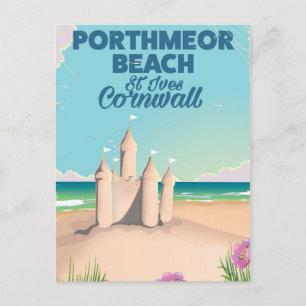 Carte Postale Plage de Porthmeor, St Ives, Cornouailles