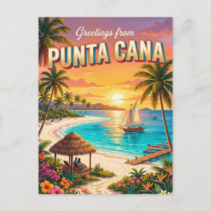 Carte Postale Plage de Punta Cana République dominicaine