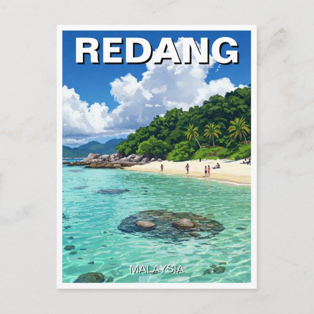 Carte Postale Plage de Redang Malaysia (Devant)