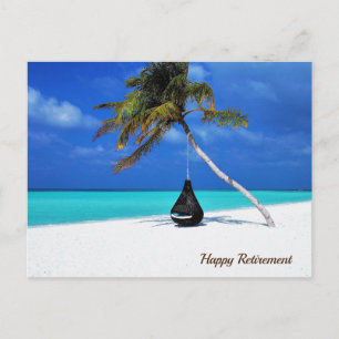 Carte Postale Plage de retraite heureuse