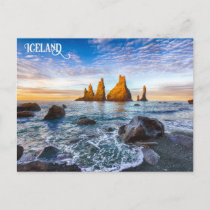 Carte Postale Plage de Reynisfjara, Islande