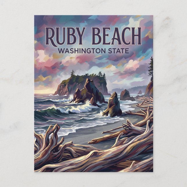 Carte Postale Plage de Ruby USA (Devant)