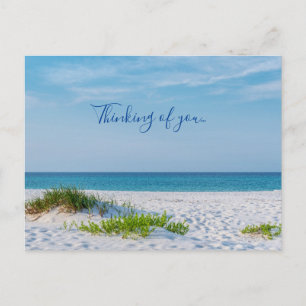 Carte Postale Plage De Sable Blanc Plage Floride Côte Pensée De