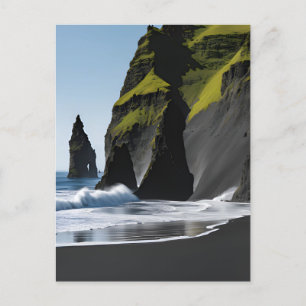 Carte Postale Plage de sable noir Reynisfjara