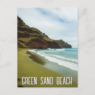 Carte Postale Plage de Sable Vert Voyage à Hawaï