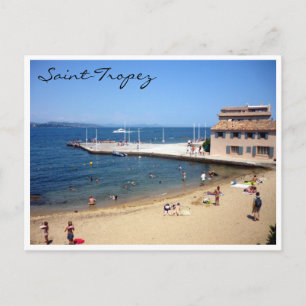Carte Postale plage de saint tropez