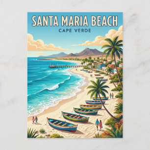 Carte Postale Plage de Santa Maria Cap-Vert