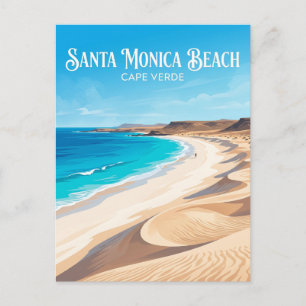 Carte Postale Plage de Santa Monica Cap-Vert