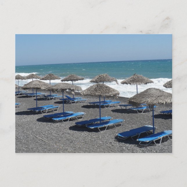 Carte Postale Plage de Santorini, Grèce (Devant)