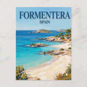 Carte Postale Plage de Ses Illetes Formentera Espagne