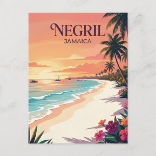 Carte Postale Plage de Seven Mile Jamaïque