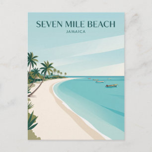 Carte Postale Plage de Seven Mile Jamaïque