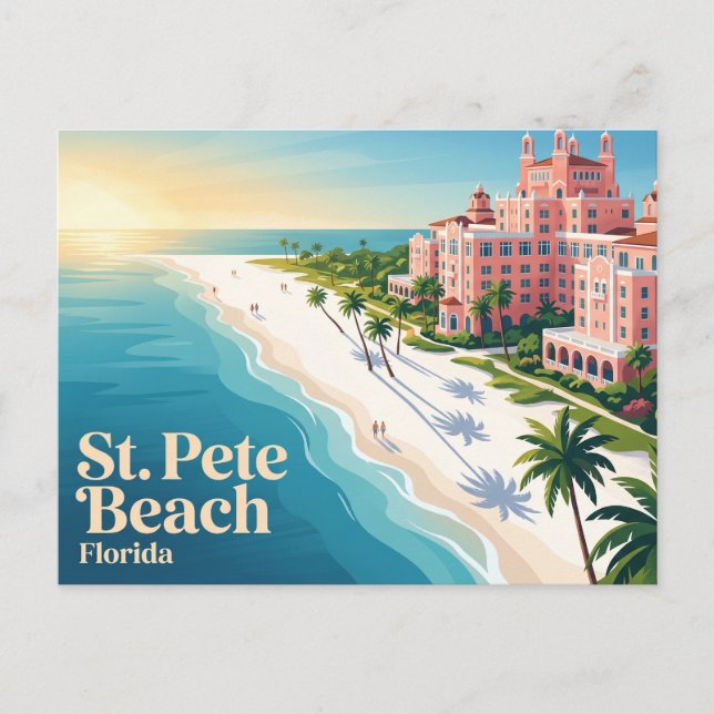 Carte Postale Plage de St. Pete États-Unis (Devant)