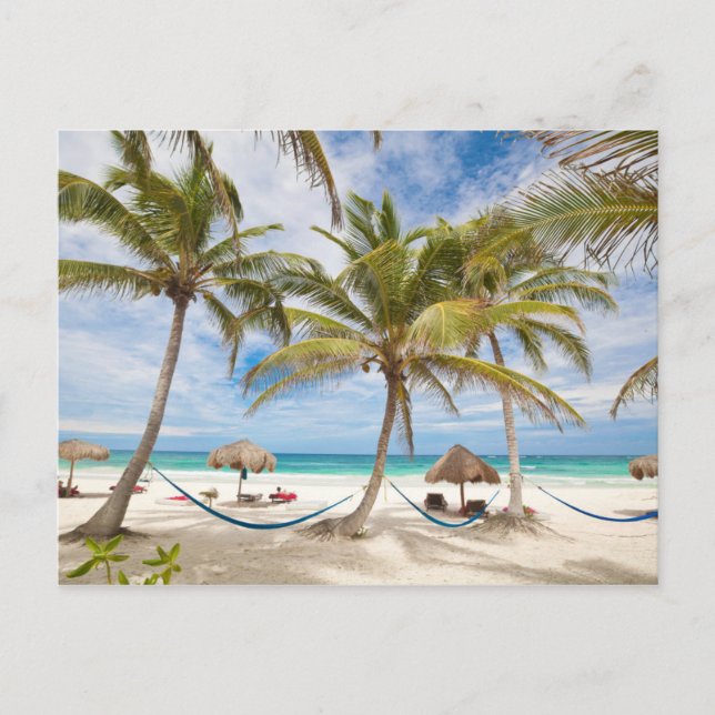 Carte Postale Plage de vacances (Devant)