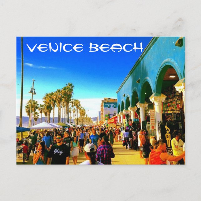 CARTE POSTALE PLAGE DE VENICE BOARDWALK (Devant)