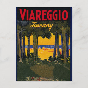 Carte Postale Plage de Viareggio, Toscane, Italie