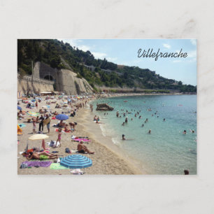 Carte Postale plage de villefranche