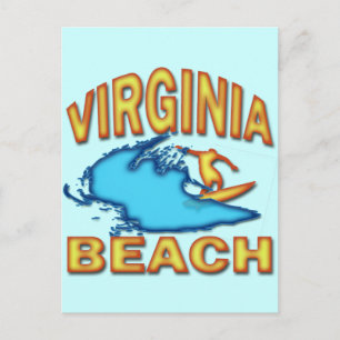 CARTE POSTALE PLAGE DE VIRGINIA