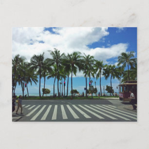 Carte Postale Plage de Waikiki Hawaï
