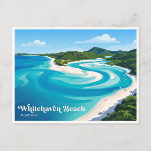 Carte Postale Plage de Whitehaven Australie